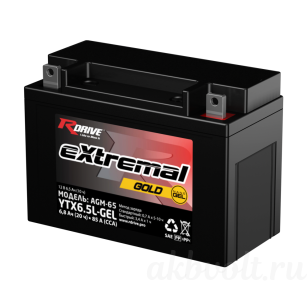 RDrive eXtremal GOLD 6.5   YTX6.5L-GEL