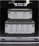 Ящик-органайзер в багажник автомобиля 60л + мешок водонепроницаемый черно-серый