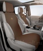 Накидка QUEES Premium из замши (1шт) коричневый