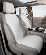 Накидка QUEES Premium из замши (2шт) белый