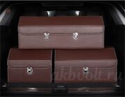 Сумка органайзер эко-кожа коричневый L